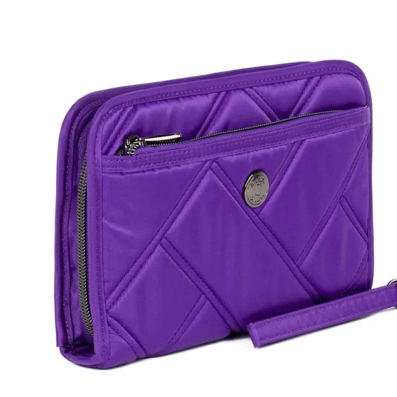 NWT Lug Zeppelin 2 RFID Wristlet Wallet - Grape Purple - Picture 4 of 8